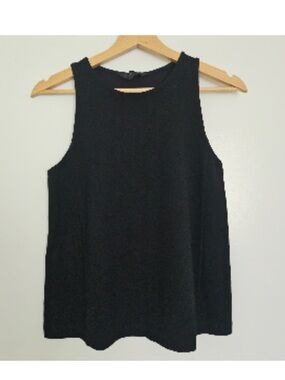 Club Monaco Solid Black Sleeveless Top Tank Sz M